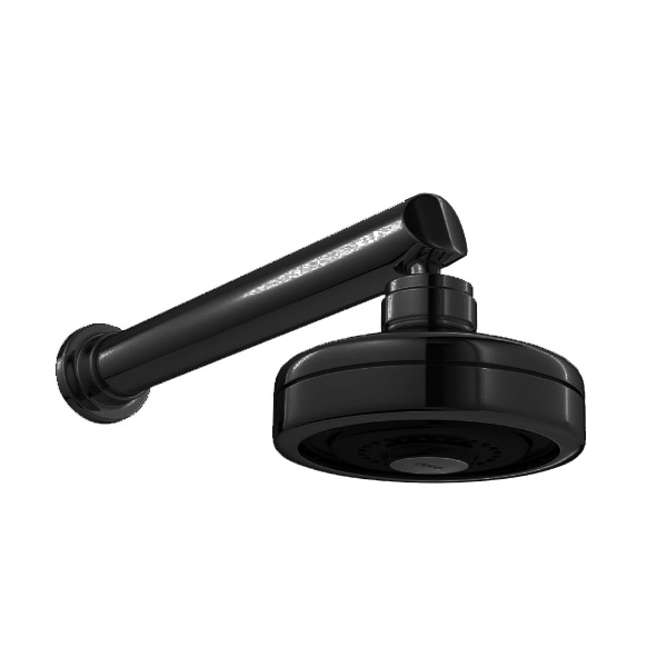 Chuveiro com Tubo Reto Parede Deca Acqua Plus Black Noir 1990.BL.CT.NO