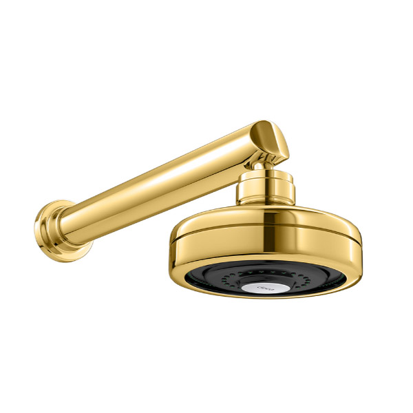Chuveiro com Tubo Reto Parede Deca Acqua Plus Gold 1990.GL.CT