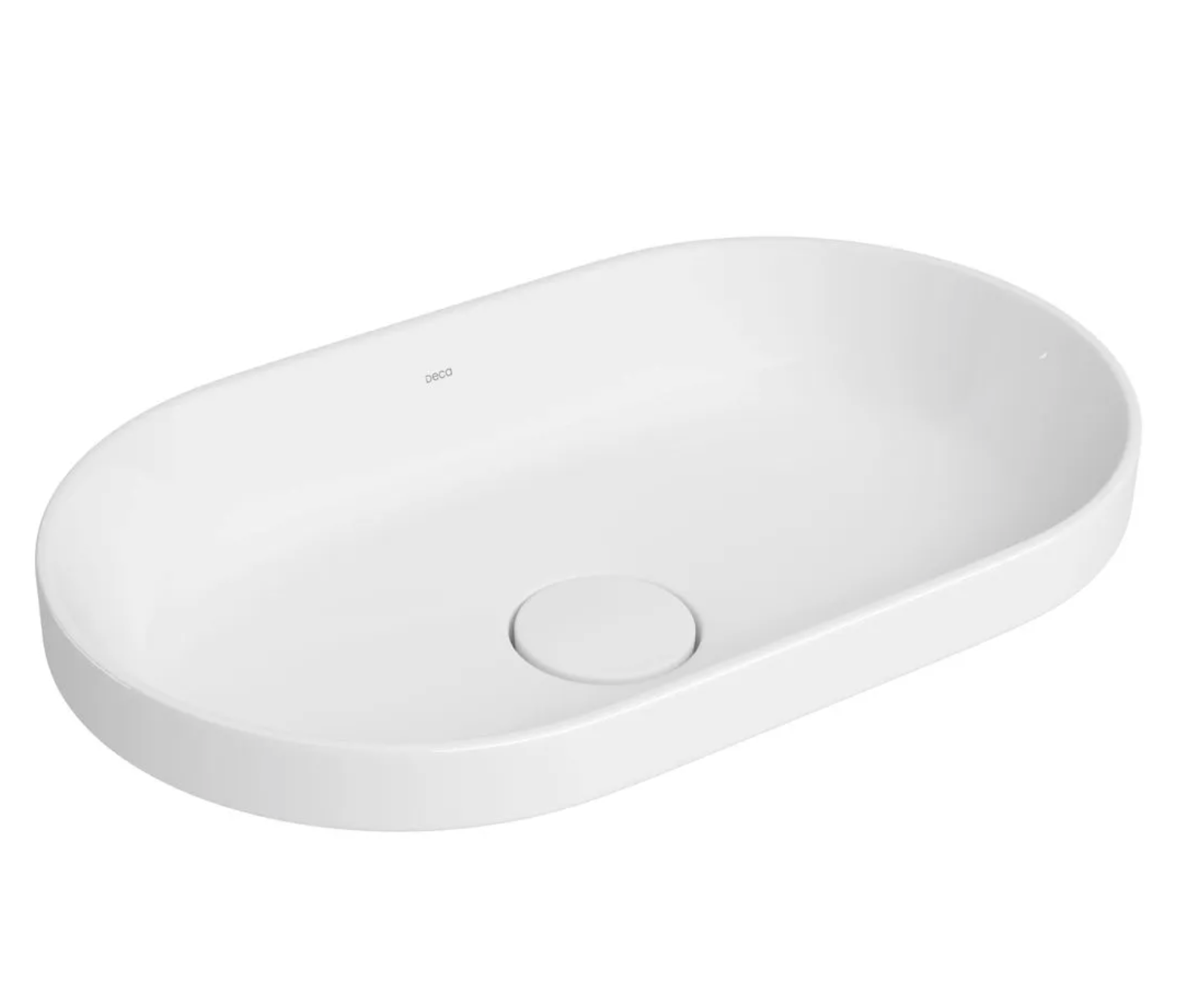 Cuba Slim Sobrepor Deca Oval 50cm Branco L.24050.17