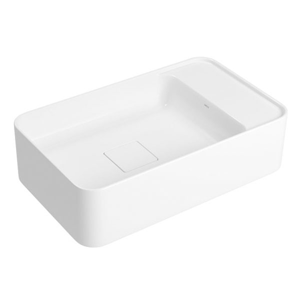 Cuba Retangular Apoio/Supensa com Mesa Direita Deca 50cm Branco L.43050.MD.17