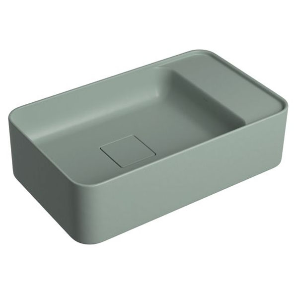 Cuba Retangular Apoio/Supensa com Mesa Direita Deca 50cm Pistache L.43050.MD.48